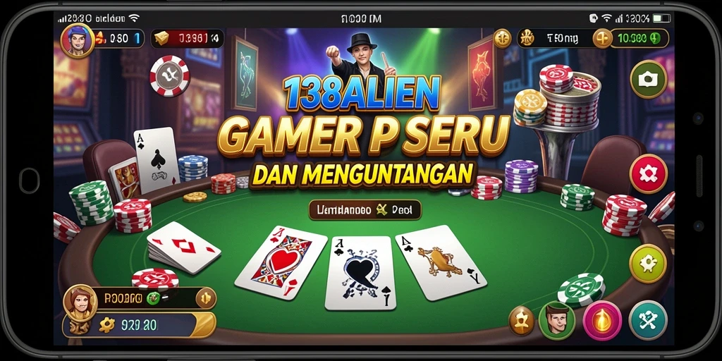 Screenshot gameplay Poker yang menarik dan interaktif di 138ALIEN.