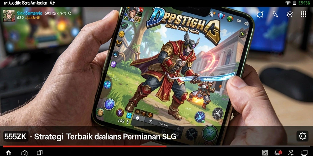 Tampilan gameplay seru di 555ZK dengan strategi dan pertempuran.