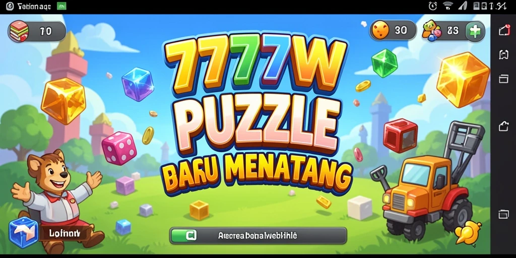Tampilan gameplay Puzzle yang menarik dari 7777W.