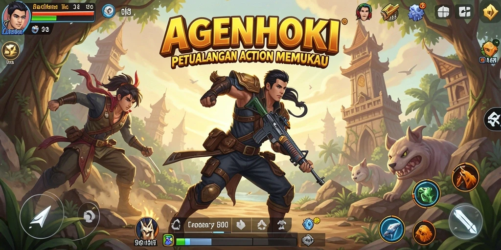 Tangkapan layar AGENHOKI menunjukkan aksi mendebarkan dalam gameplay.