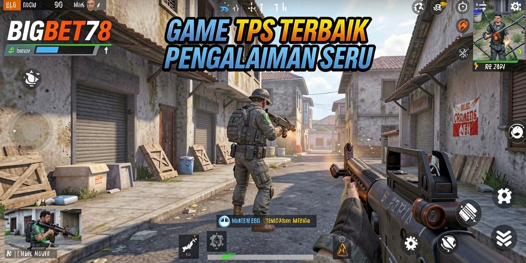Tampilan gameplay menegangkan dalam BIGBET78 saat bertempur dalam tim.