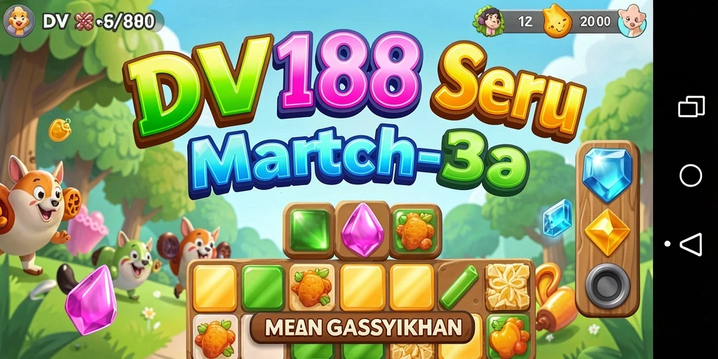 Tampilan gameplay DV188 yang penuh warna dan seru.