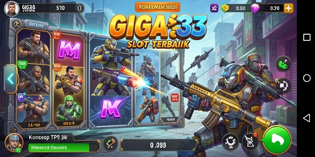 Tampilan gameplay GIGA33 yang memukau dan menarik.