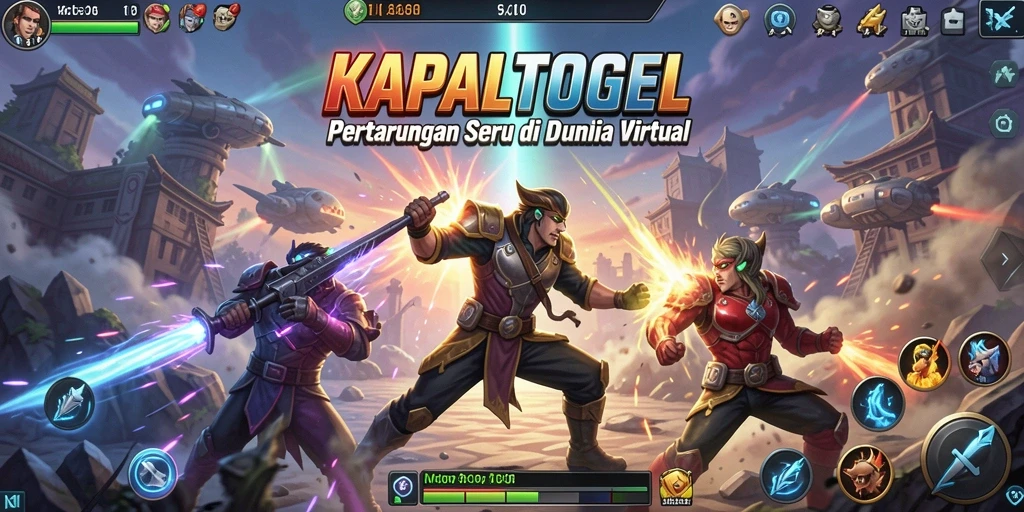 Tampilan aksi pertarungan seru di KAPALTOGEL.