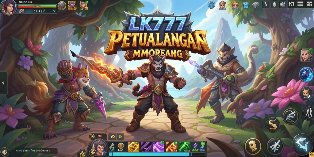 Tampilan gameplay yang menakjubkan dari LK777 MMORPG.