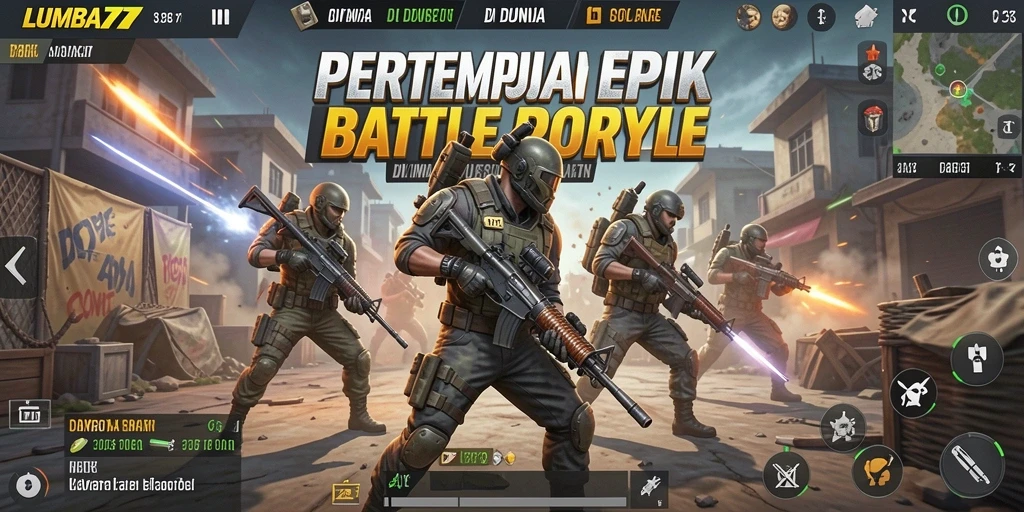 Screenshot gameplay LUMBA77 dengan aksi pertarungan yang mendebarkan.