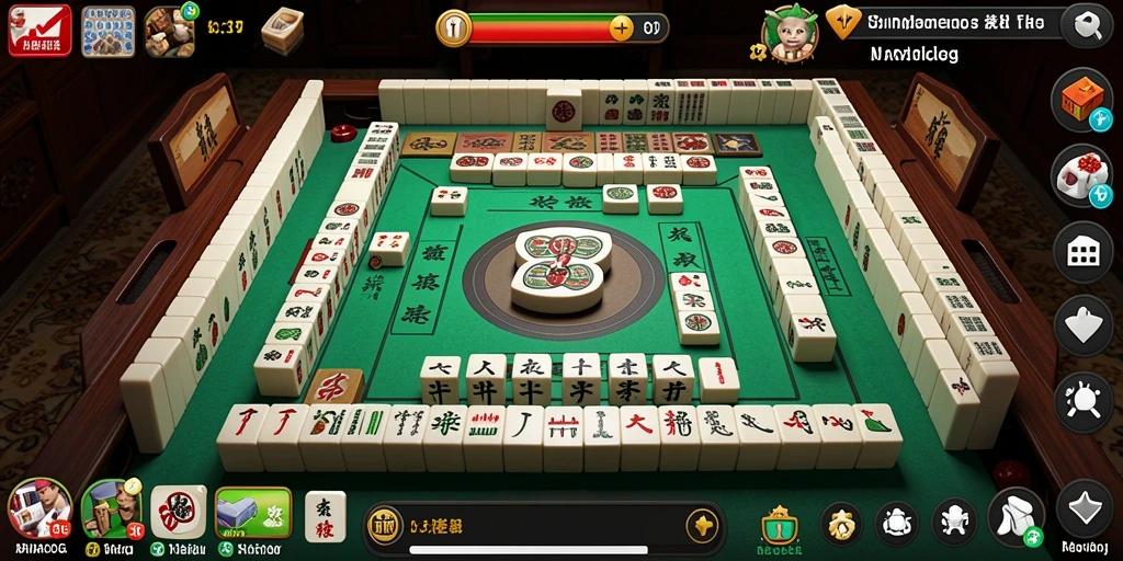 Tampilan gameplay MARIATOGL menunjukkan aksi seru Mahjong.