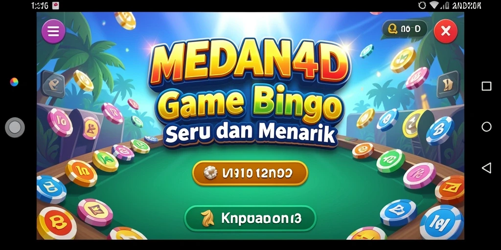 Screenshot MEDAN4D menunjukkan permainan Bingo yang seru dan interaktif.