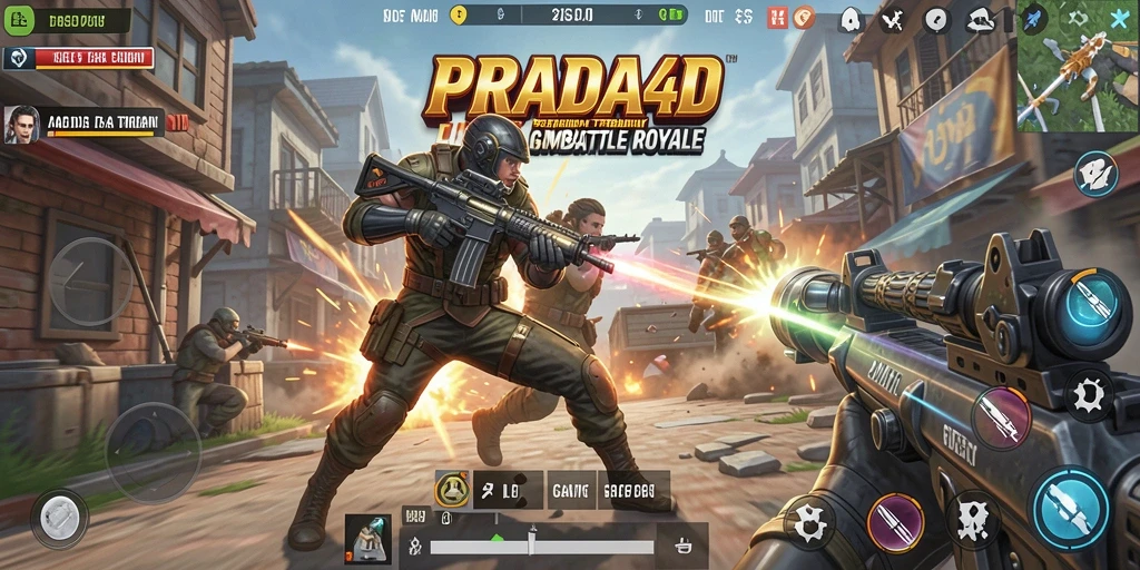 Tangkap aksi seru di PRADA4D saat pertarungan Battle Royale.