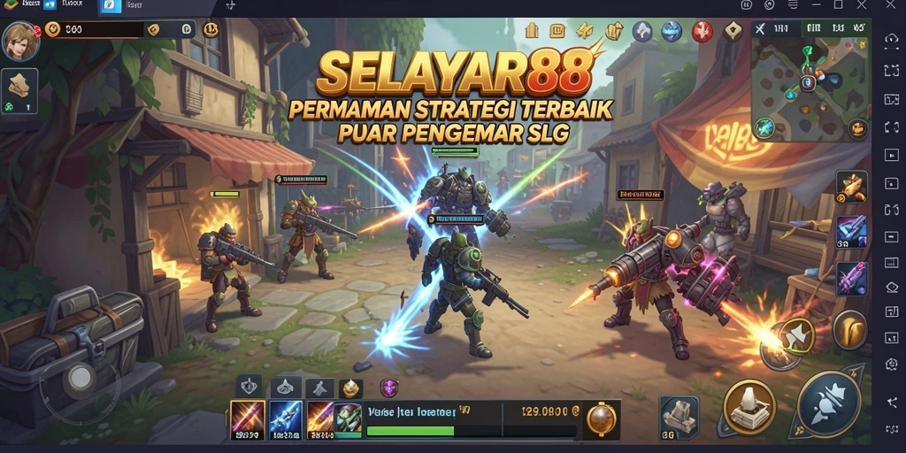Tampilan gameplay menarik dalam SELAYAR88 dengan aksi strategi yang mendebarkan.