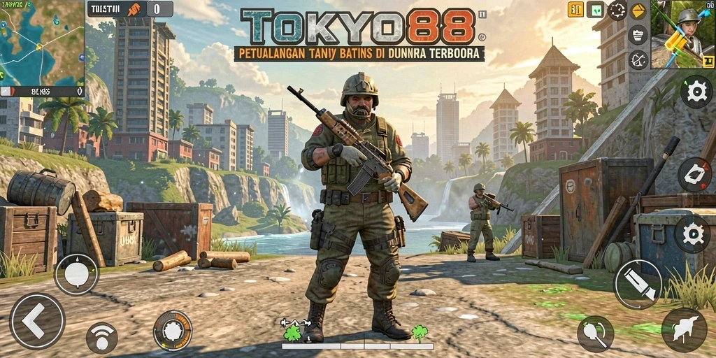 Screenshot gameplay menunjukkan eksplorasi bebas di dunia terbuka yang penuh petualangan.