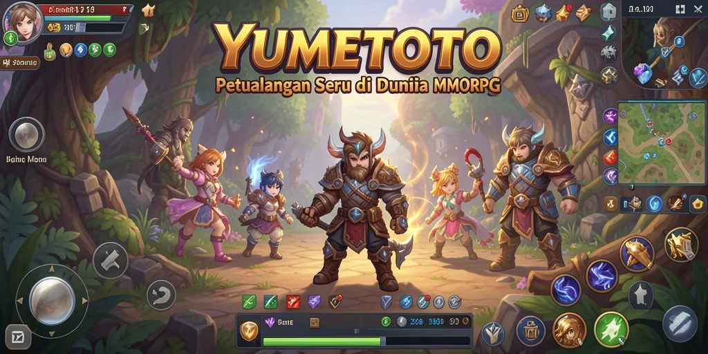 Gameplay menegangkan di YUMETOTO dengan pemain menjelajahi dunia fantastis.